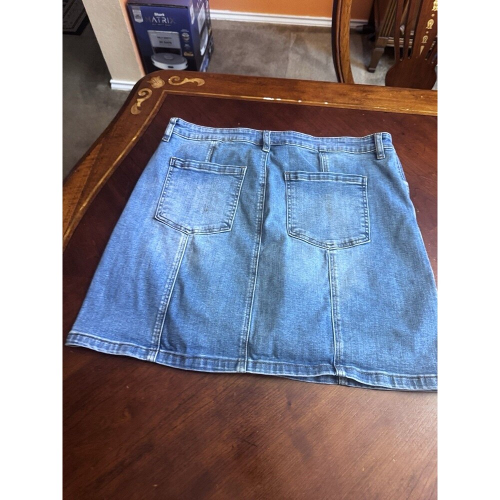 Kut From The Kloth Mini Jeans Skirt Size 16 - Picture 4 of 9